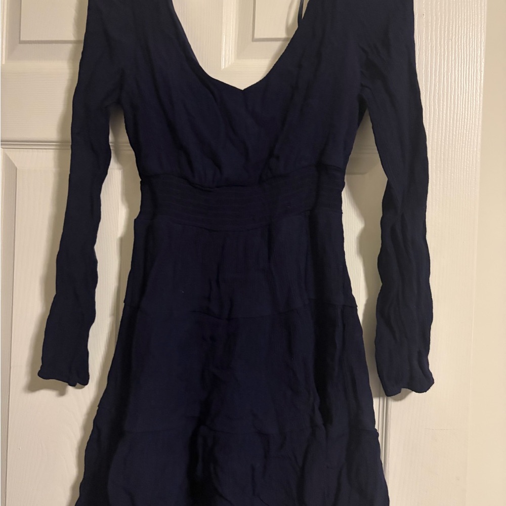 Elegant Navy Blue Women's Dress